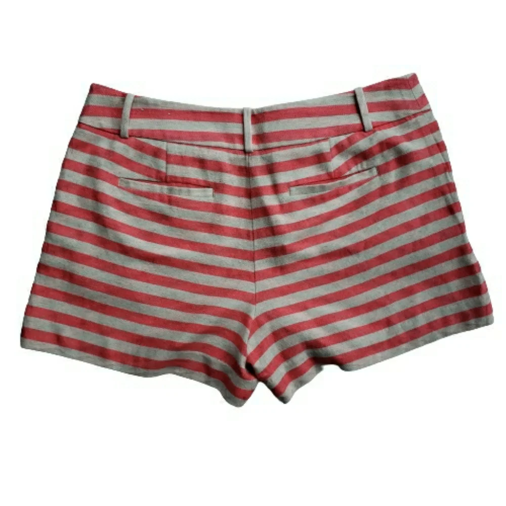 LOFT Riviera Striped Linen Blend Shorts